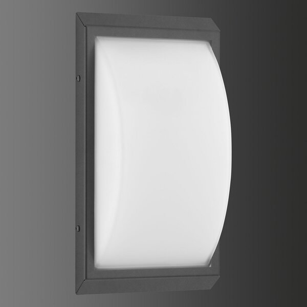 LCD Aplică pentru exterior 053 din oțel inoxidabil, grafit, Negru, Sticlă, Modern
