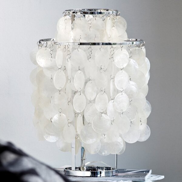 Lampă de masă Verpan, Fun 2TM, Bej, Camera de zi, Piatră, Design