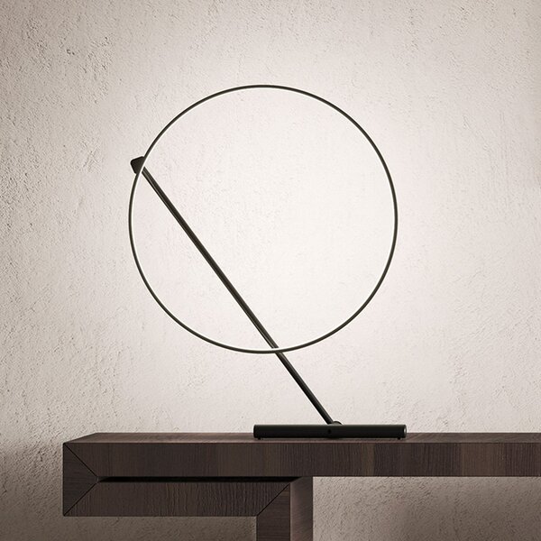 Lampă de masă kdln, Poise, reglabil, Negru, Camera de zi, Metal, Design