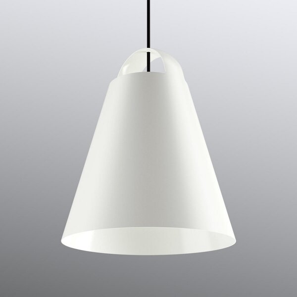 Louis Poulsen Above lampă suspendată, alb, 40 cm, reglabil, Alb, Camera de zi / sufragerie, Metal, Design