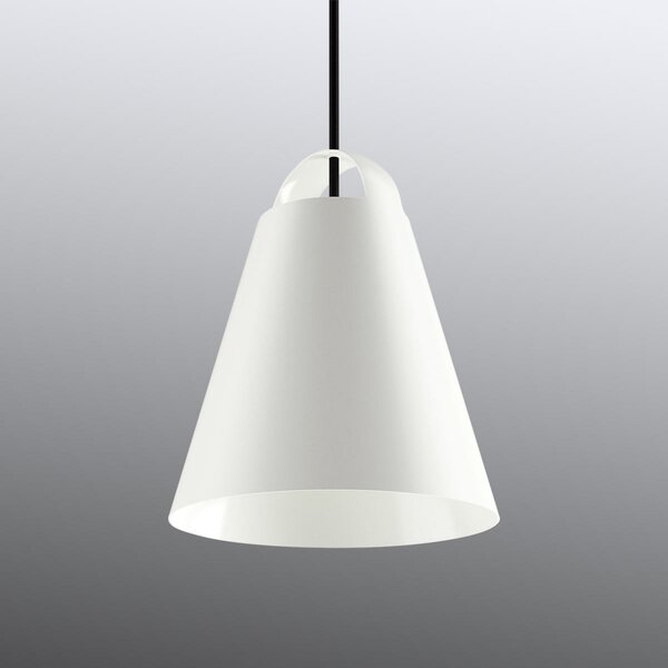 Louis Poulsen Above lampă suspendată, alb, 25 cm, reglabil, Alb, Camera de zi / sufragerie, Metal, Design