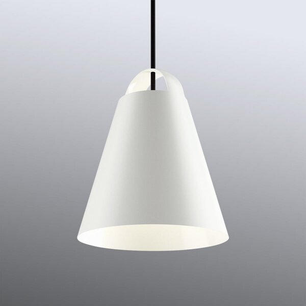 Louis Poulsen Above lampă suspendată, alb, 25 cm, reglabil, Alb, Camera de zi / sufragerie, Metal, Design