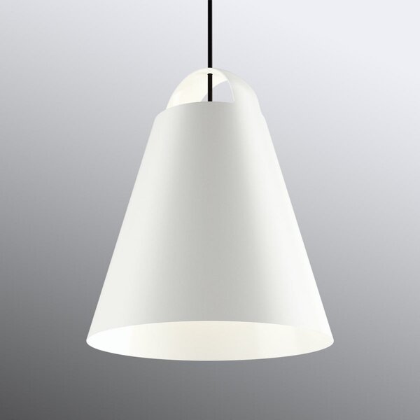Louis Poulsen Above lampă suspendată, alb, 40 cm, reglabil, Alb, Camera de zi / sufragerie, Metal, Design