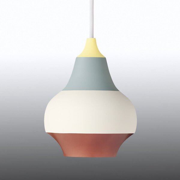 Louis Poulsen Cirque lampă susp., galben, 15 cm, reglabil, Multicolor, Camera de zi / sufragerie, Metal, Design