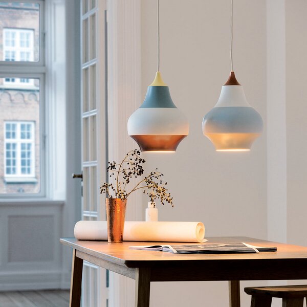 Louis Poulsen Cirque, lampă susp. designer, 22 cm, reglabil, Multicolor, Camera de zi / sufragerie, Metal, Design