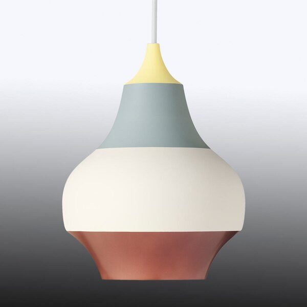 Louis Poulsen Cirque lampă susp., galben, 22 cm, reglabil, Multicolor, Camera de zi / sufragerie, Metal, Design