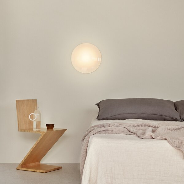 Louis Poulsen AJ Eklipta - aplică perete LED, 22cm, reglabil, Alb, Camera de zi / sufragerie, Sticlă, Design, Plafon rotund direct