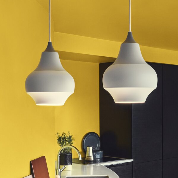 Louis Poulsen Cirque - lampă susp. gri, 22 cm, reglabil, Gri, Camera de zi / sufragerie, Metal, Design