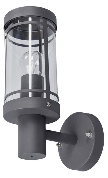 Lămpi de exterior Lindby, Djori, Gri, Balcon, Oțel inoxidabil, Modern