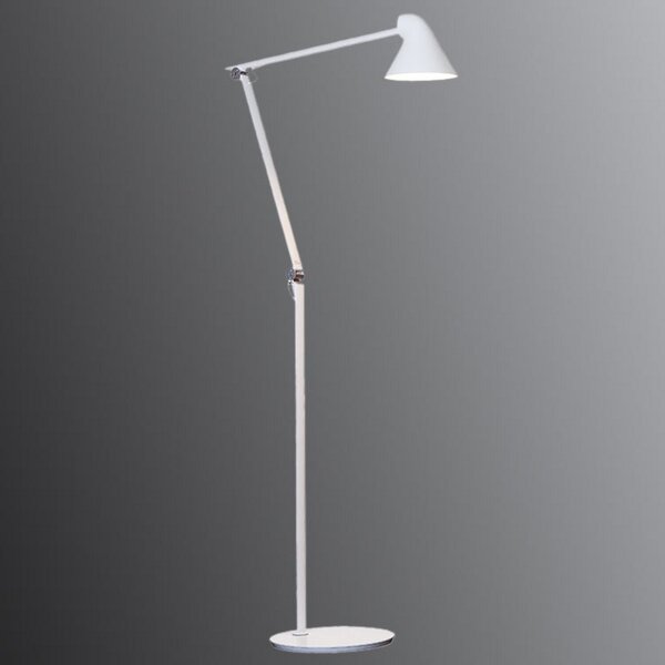 Louis Poulsen NJP lampă de podea LED 2700K alb, reglabil, Alb, Camera de zi / sufragerie, Metal, Design