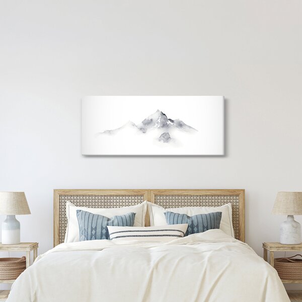 Tablou - Pictură cu cerneală de munți (120x50 cm)