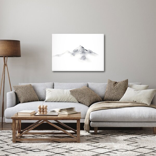 Tablou - Pictură cu cerneală de munți (70x50 cm)
