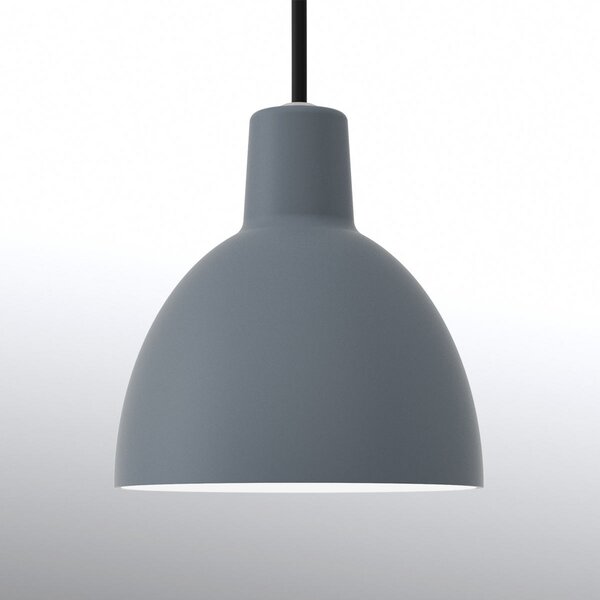 Louis Poulsen Toldbod 120 suspendată albast-gri, reglabil, Gri, Camera de zi / sufragerie, Metal, Design