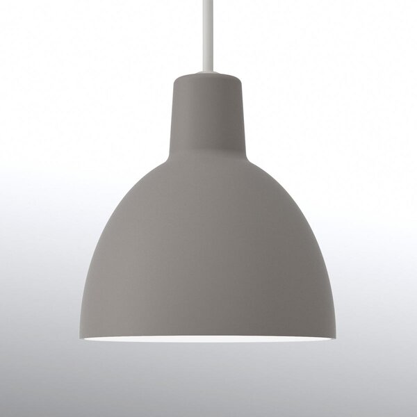 Louis Poulsen Toldbod 120, lampă suspendată gri deschis, reglabil, Gri, Camera de zi / sufragerie, Metal, Design