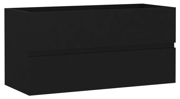 Dulap de chiuvetă, negru, 90x38,5x45 cm, PAL