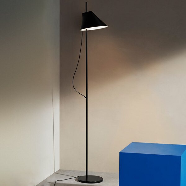 Louis Poulsen Yuh lampă podea LED designer, negru, reglabil, Negru, Camera de zi / sufragerie, Metal, Design