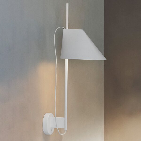 Louis Poulsen Yuh - aplică de perete LED, alb, reglabil, Alb, Camera de zi / sufragerie, Metal, Design