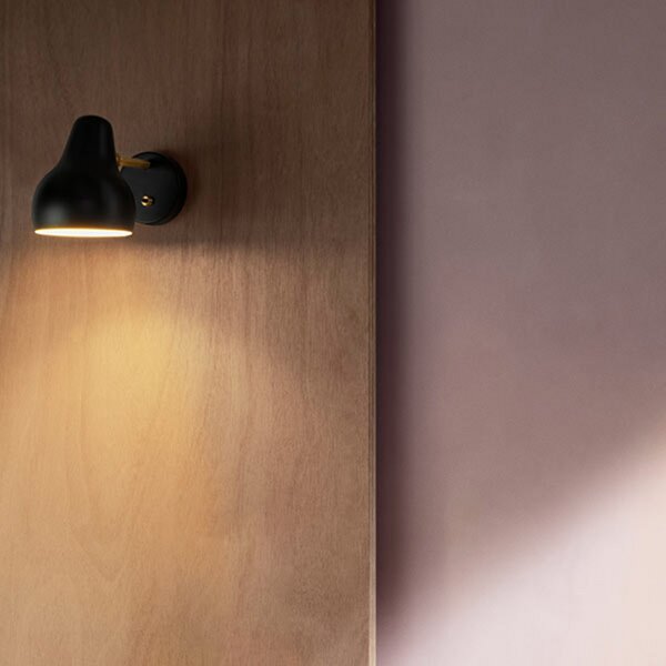 Louis Poulsen VL38 aplică perete design LED, negru, reglabil, Negru, Camera de zi / sufragerie, Metal, Design