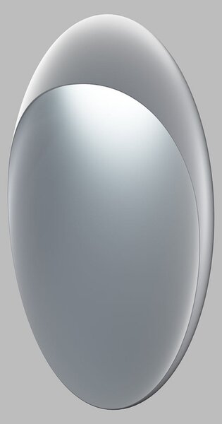 Louis Poulsen Aplică de perete cu LED Flindt, aluminiu, 3.000 K, Ø 20 cm, reglabil, Metalic, Camera de zi / sufragerie, Aluminiu, Design