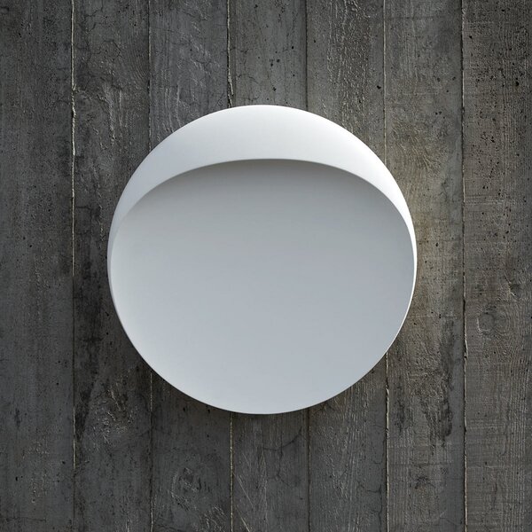 Louis Poulsen Aplică de perete cu LED Flindt, alb, 2.700 K, Ø 20 cm, reglabil, Alb, Camera de zi / sufragerie, Aluminiu, Design