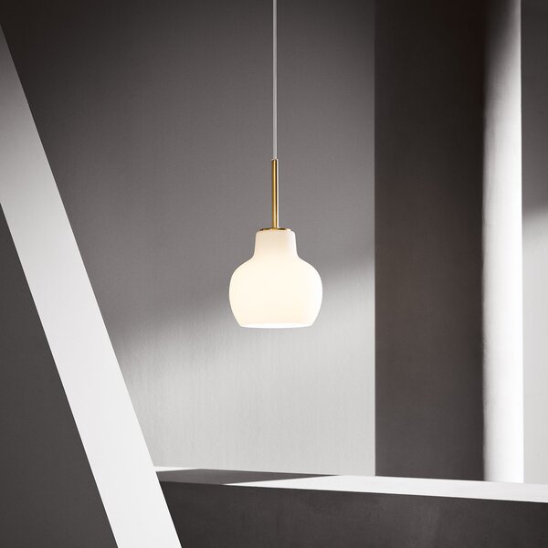 Louis Poulsen lampă suspendată VL Ring Crown, reglabil, Auriu / Alamă, Camera de zi / sufragerie, Sticlă, Design