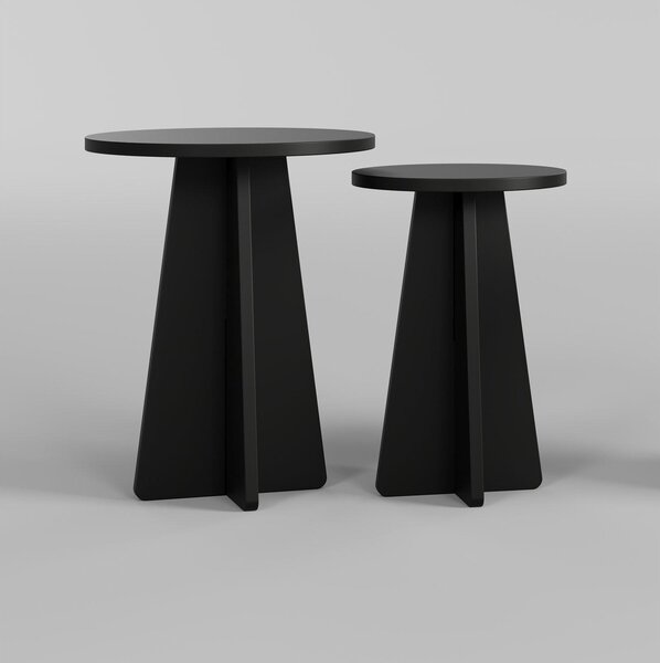 Set 2buc. măsuțe cafea Kabivo 1 (negru). 1089600