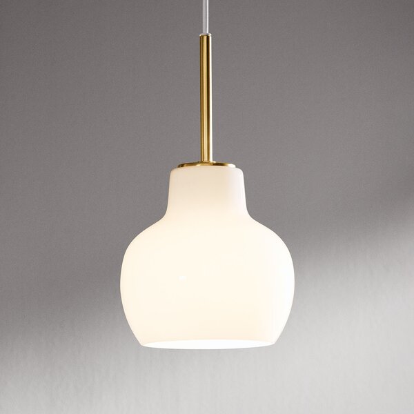 Louis Poulsen lampă suspendată VL Ring Crown, reglabil, Auriu / Alamă, Camera de zi / sufragerie, Sticlă, Design