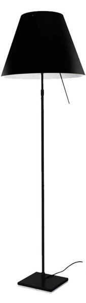 Lampadar Luceplan, Negru, Camera de zi, Aluminiu