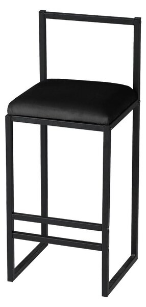Scaun tip bar Nathaniel (Negru). 1089656