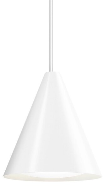 Louis Poulsen Keglen lampă susp. LED 25cm alb, reglabil, Alb, Camera de zi / sufragerie, Metal, Design