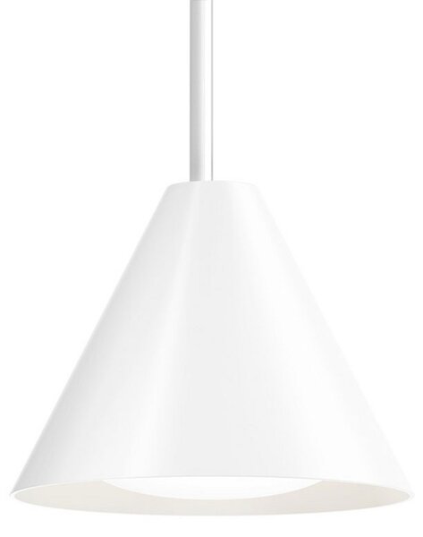 Louis Poulsen Keglen lampă susp. LED 17,5cm alb, reglabil, Alb, Camera de zi / sufragerie, Metal, Design