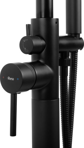 Rea Aras, baterie pentru cadă de sine stătătoare h-1105, negru mat, REA-B2717
