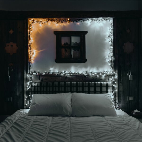 Twinkly Twinkly Ghirlandă luminoasă LED, CCT, negru, 400 de lumini, 6m, reglabil, Negru, Plastic