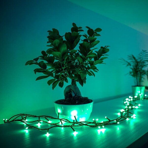 Twinkly Twinkly RGB ghirlandă luminoasă, negru, 250 lumini 20m, reglabil, Negru, Plastic