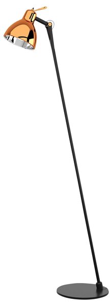 Lampadar Rotaliana, Luxy F0 Glam, Negru, Camera de zi, Metal, Design