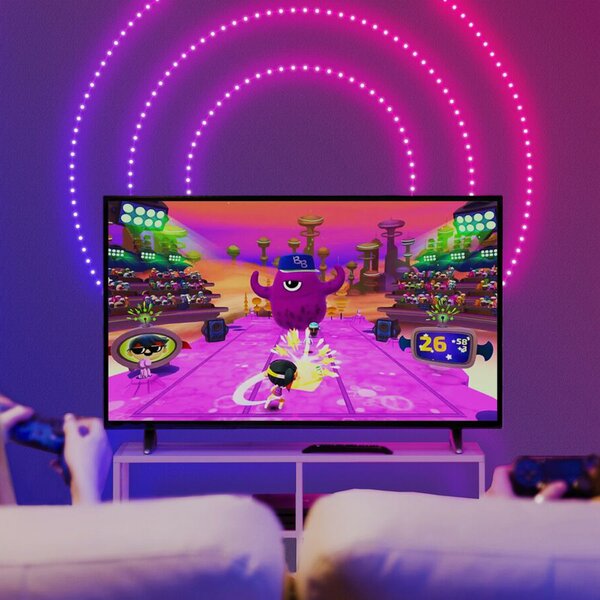 Twinkly Lanț LED Twinkly Dots RGB, negru, IP44, 10m, reglabil, Negru, Plastic