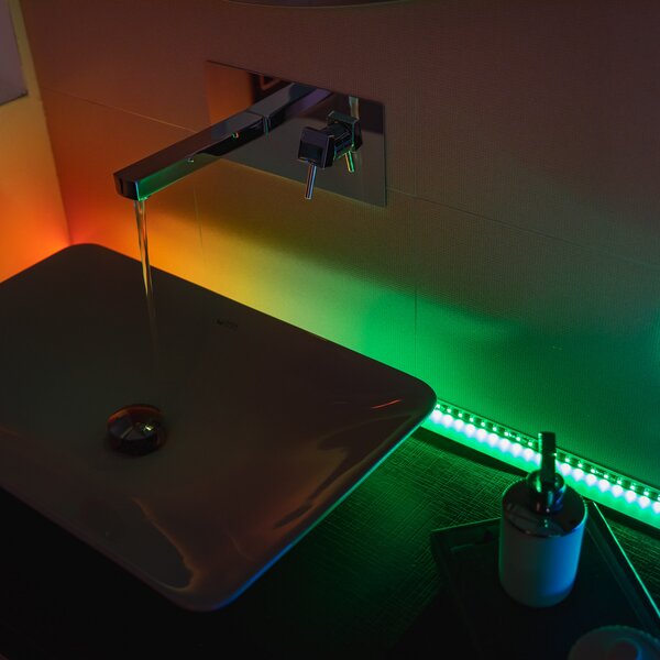 Twinkly Twinkly linie de lumină bandă LED RGB 1.5m WIFI Starter, reglabil, Negru, Hol, Plastic, Modern