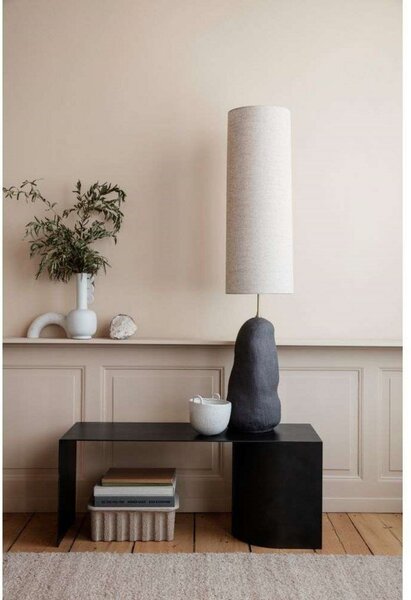 Lampadar ferm LIVING, Alb, Camera de zi, Țesătură / Textil