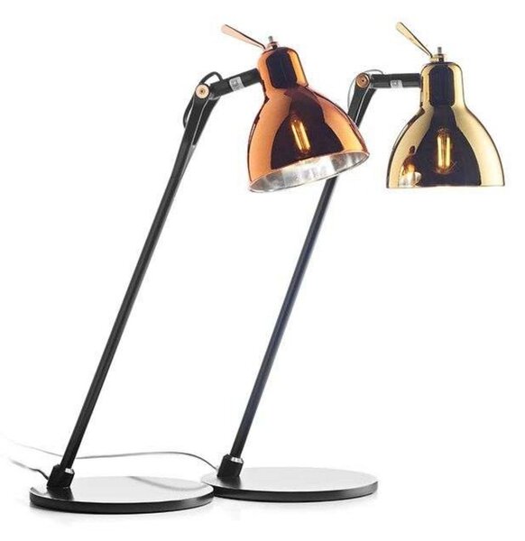 Lampă de masă Rotaliana, Auriu / Alamă, Metal
