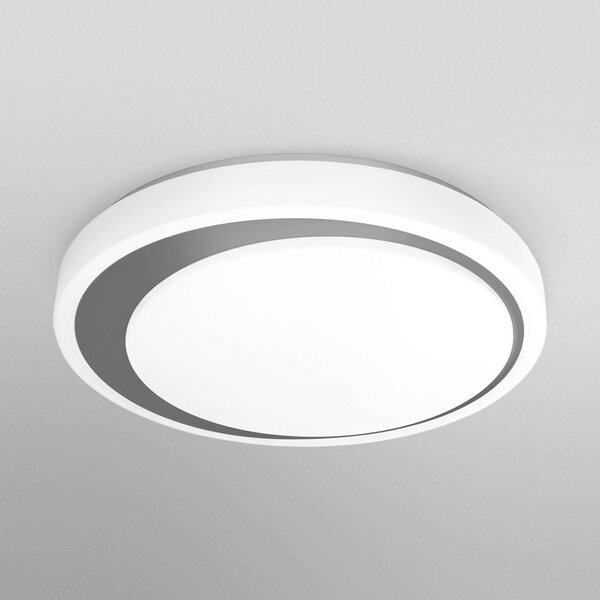 LEDVANCE SMART+ WiFi Orbis Moon CCT 48cm gri, reglabil, Alb, Camera de zi / sufragerie, Plastic, Modern