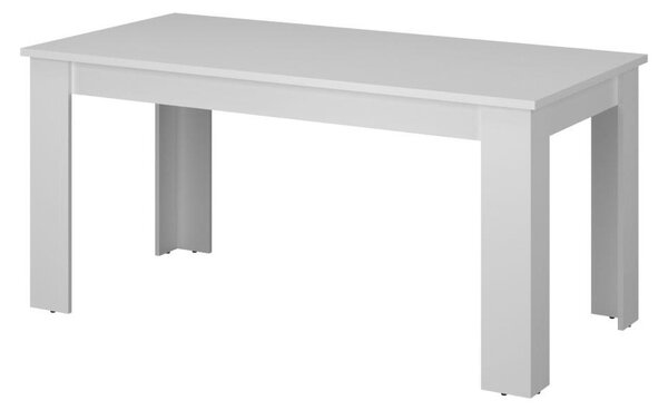 Masă de sufragerie extensibilă 160 ERODIO (alb) (pentru 6-8 persoane). 1091459