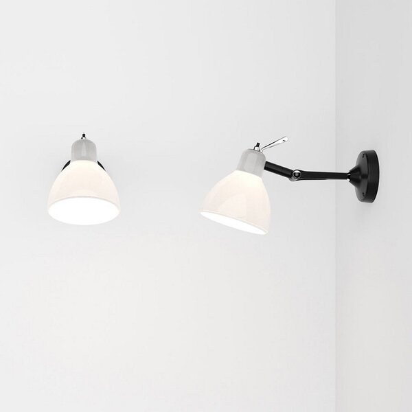 Lampă de perete Rotaliana, Luxy H0 Glam, reglabil, Negru, Camera de zi, Metal, Design