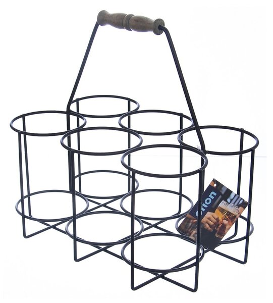 Suport pentru 6 sticle de vin din metal Radka – Orion