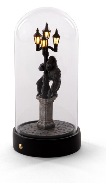 Lampă de masă SELETTI, My Little Kong, Negru, Camera de zi, Plastic, Design