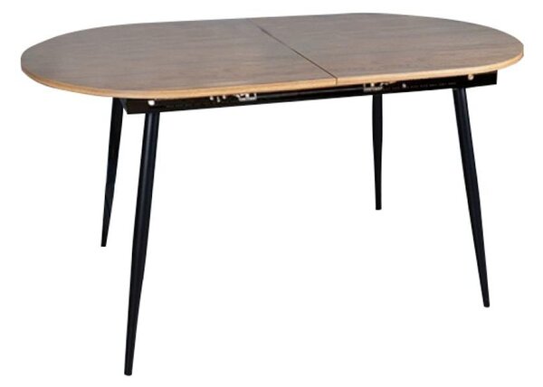 Masă de sufragerie 150 CAMERON (stejar + Negru) (pentru 6-8 persoane). 1091474