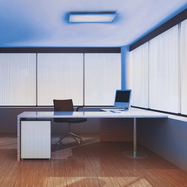 LEDVANCE SMART+ WiFi Planon Plus, RGBW, 60 x 30 cm, reglabil, Alb, Studiu / Birou, Metal, Modern