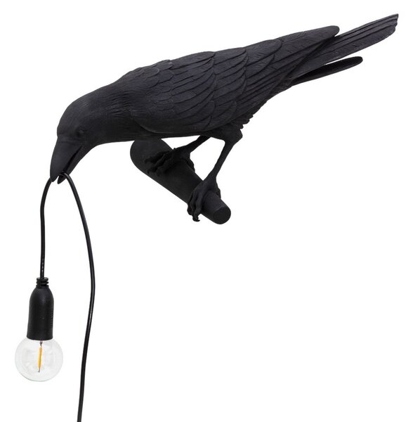 Lampă de masă SELETTI, Bird Lamp, Negru, Camera de zi, Plastic, Design