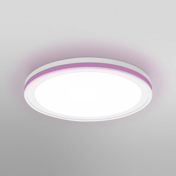 LEDVANCE SMART+ WiFi Orbis Circle CCT RGB alb, reglabil, Alb, Hol, Plastic, Modern