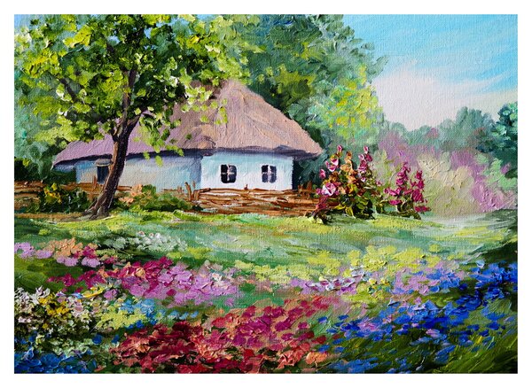 Tablou - Cabană (70x50 cm)