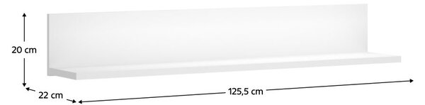 Raft de perete ERODON (alb). 1091575